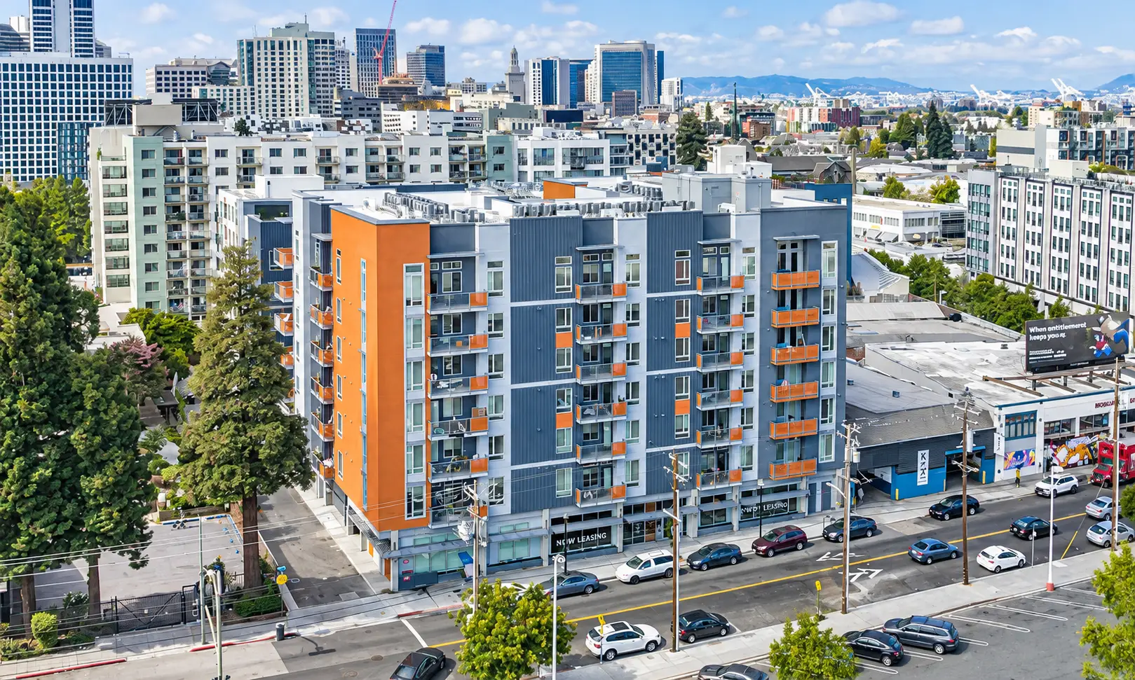 The Edge at Oakland multifamily development in Oakland, California, designed by Architecture Design Collaborative