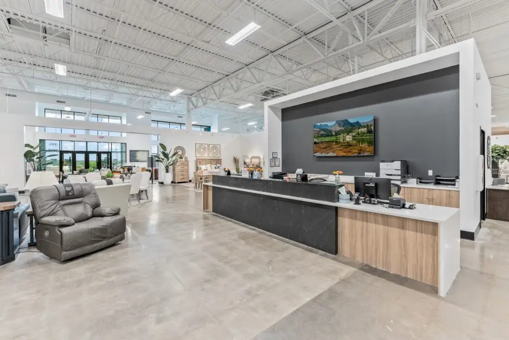 Ashley Furniture Riverdale exterior renovation in Riverdale, Utah, designed by Architecture Design Collaborative