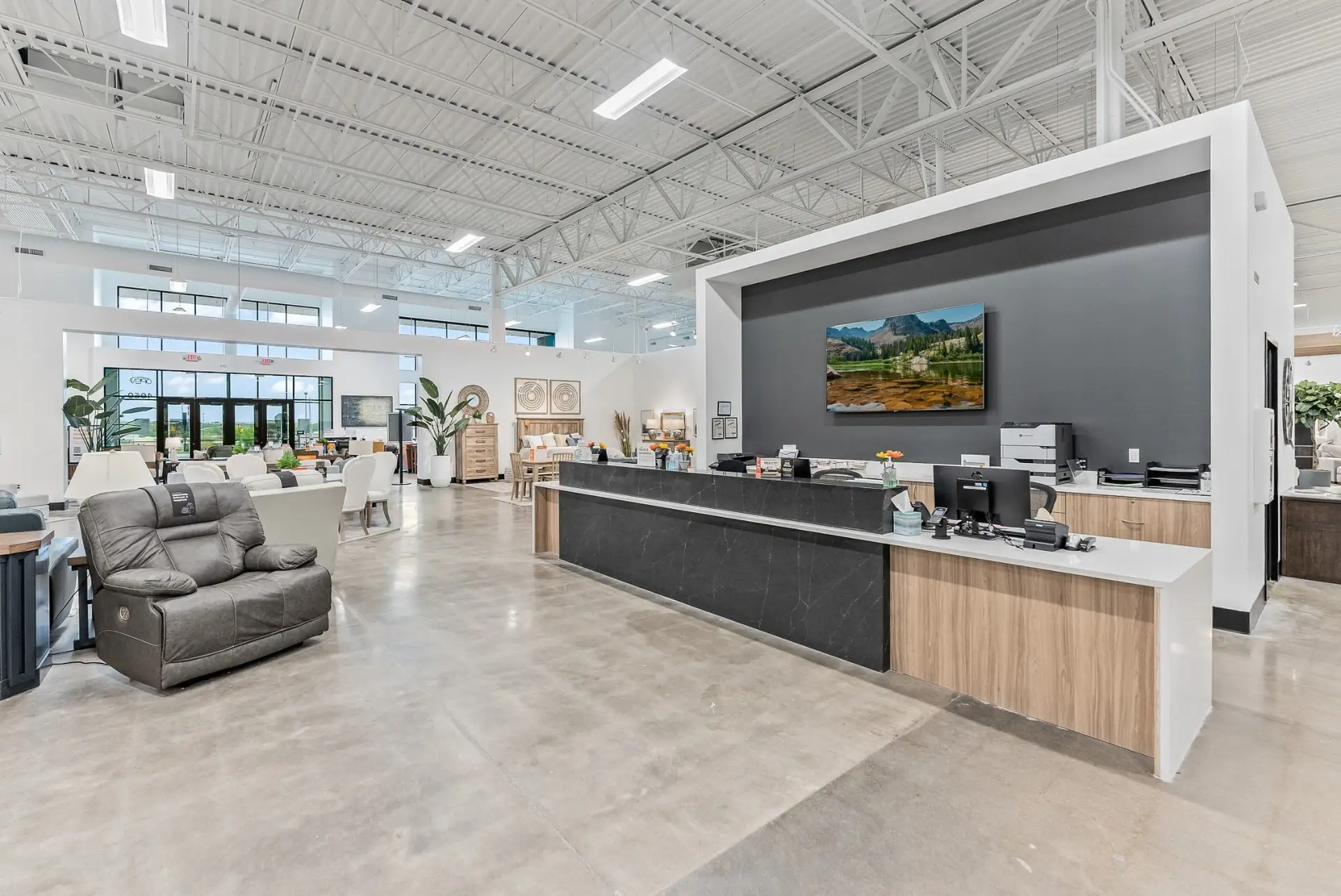 Ashley Furniture Riverdale exterior renovation in Riverdale, Utah, designed by Architecture Design Collaborative