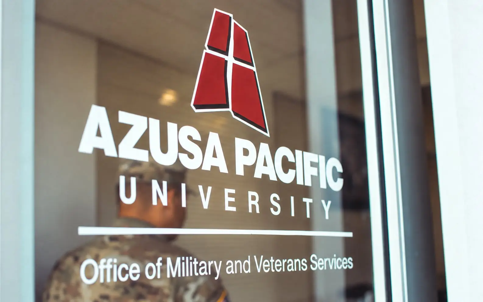 entry-door graphic for Azusa Pacific University Office of Military and Veterans Services