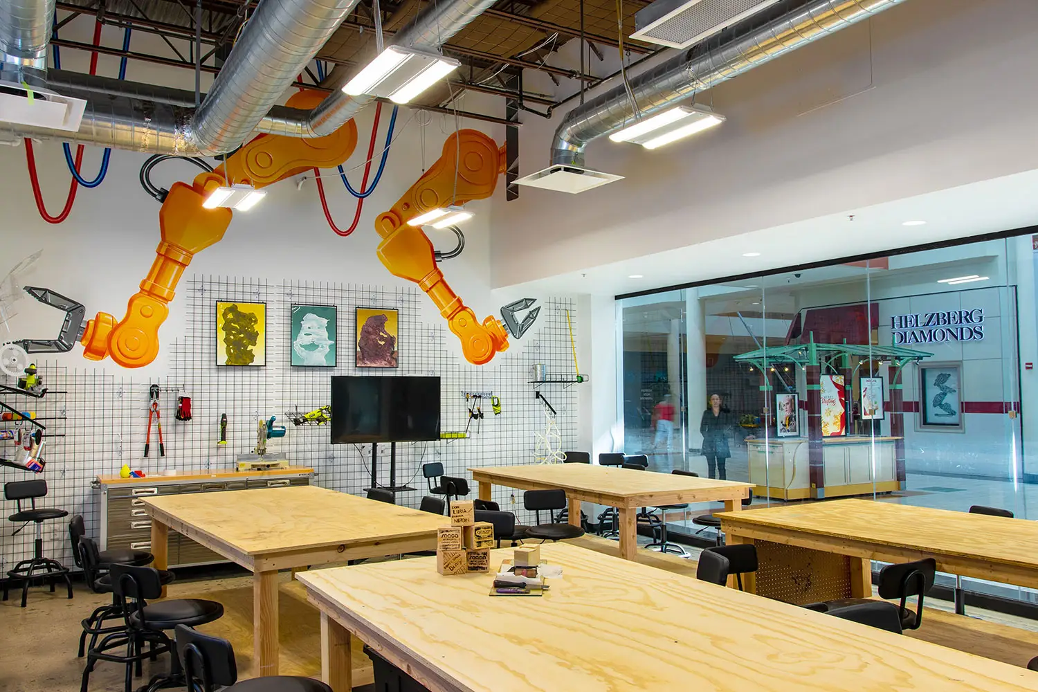 Catalyst arts and maker space inside Tucson Mall in Tucson, Arizona