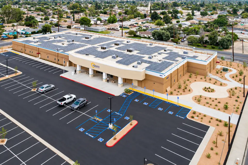 County of San Bernardino office repositioning of a former movie theater by Architecture Design Collaborative