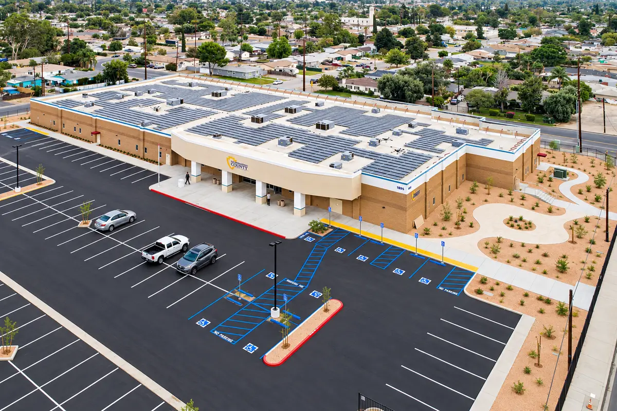 County of San Bernardino office repositioning of a former movie theater by Architecture Design Collaborative