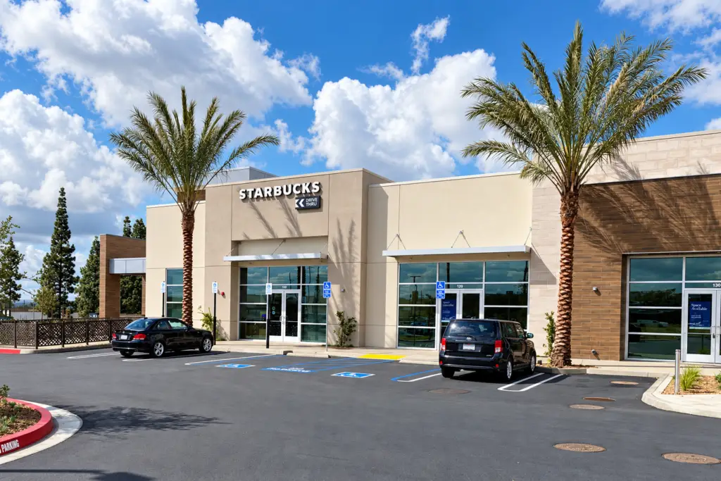 Gateway Square retail development in Ontario, California, designed by Architecture Design Collaborative