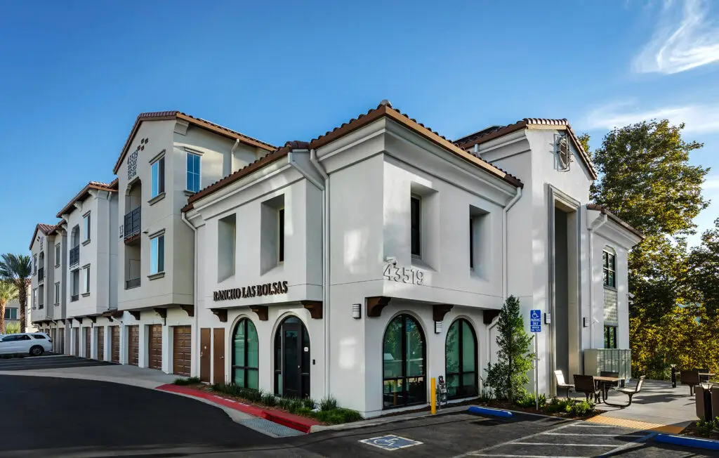 Rancho Las Bolsas affordable housing community in Temecula, California, designed by Architecture Design Collaborative