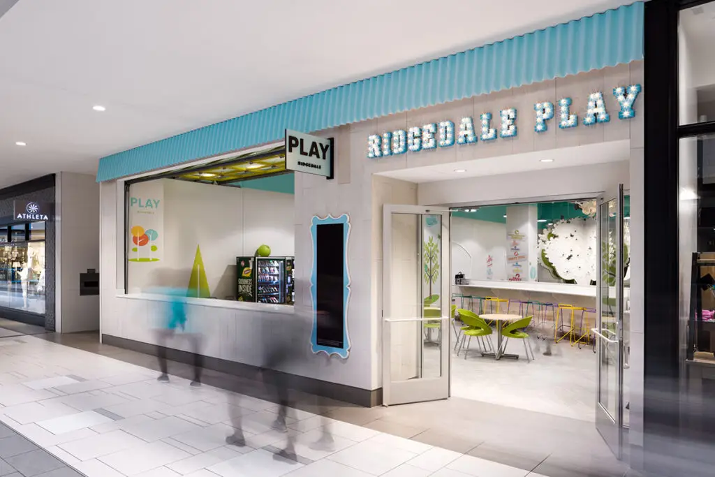 Ridgedale Play children's activity space at Ridgedale Center in Minnetonka, Minnesota, designed by Architecture Design Collaborative