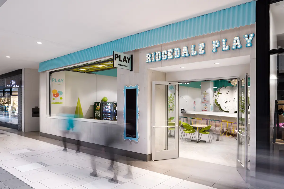 Ridgedale Play children's activity space at Ridgedale Center in Minnetonka, Minnesota, designed by Architecture Design Collaborative