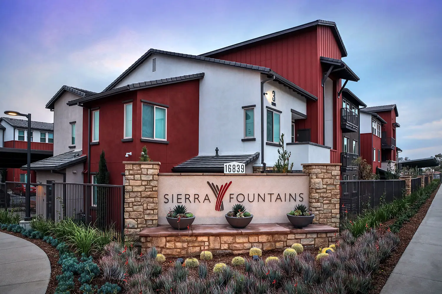 Sierra Fountains affordable housing community in Fontana, California, designed by Architecture Design Collaborative.