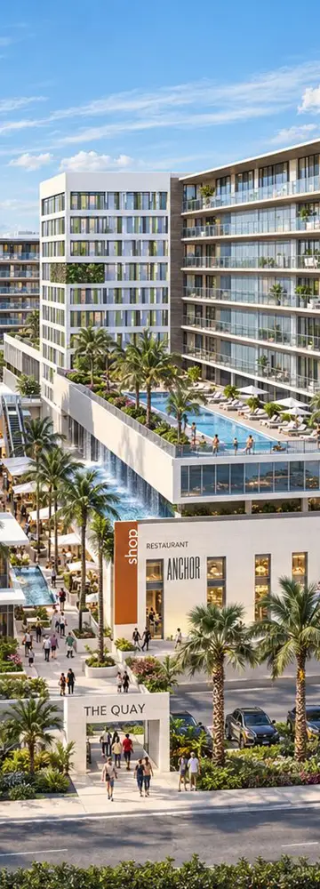 Architectural rendering showing the project design during development